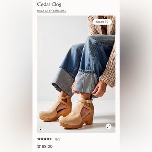 FREE PEOPLE Leather Clogs Sz 8.5